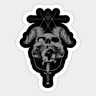 Dying Planet grey Sticker